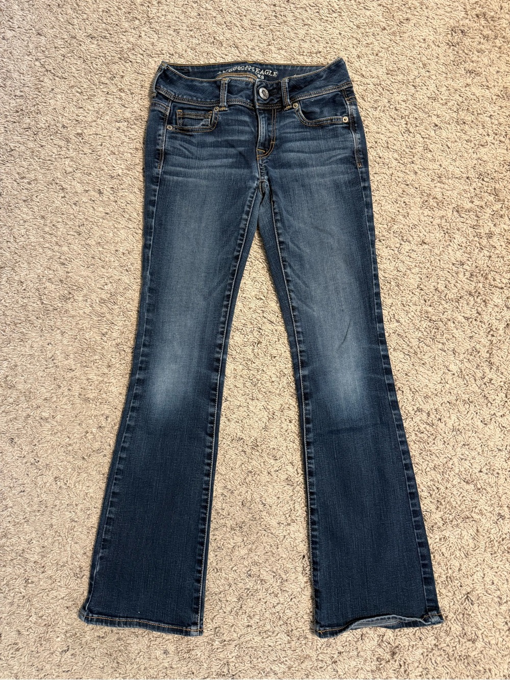 Y2K American Eagle Outfitters Kick Boot Jeans 00 Short